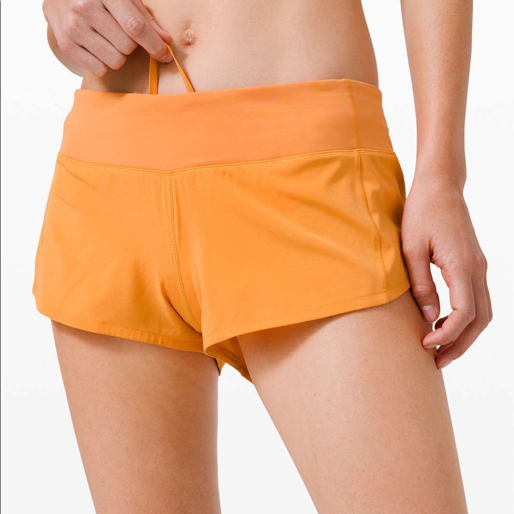 Lululemon orange shorts size 2